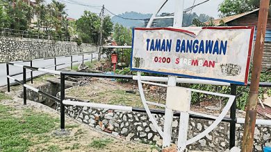 Photo of Bangawan花园出入口 沟渠旁加装围栏